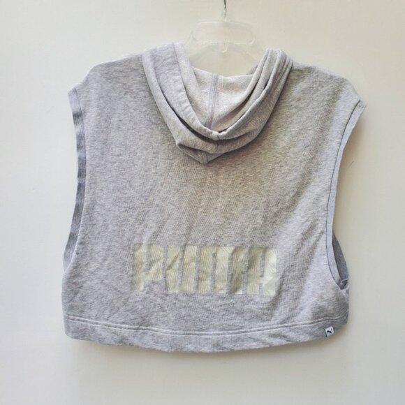 PUMA Boxy Crop Hooded Muscle Tank EUC! Size Large - Picture 2 of 11